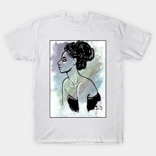 Woman with Bun T-Shirt